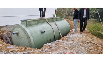Thi công Lắp đặt hệ thống xử lý nước thải 10 m3/ngđ - Lương Sơn - Hòa Bình